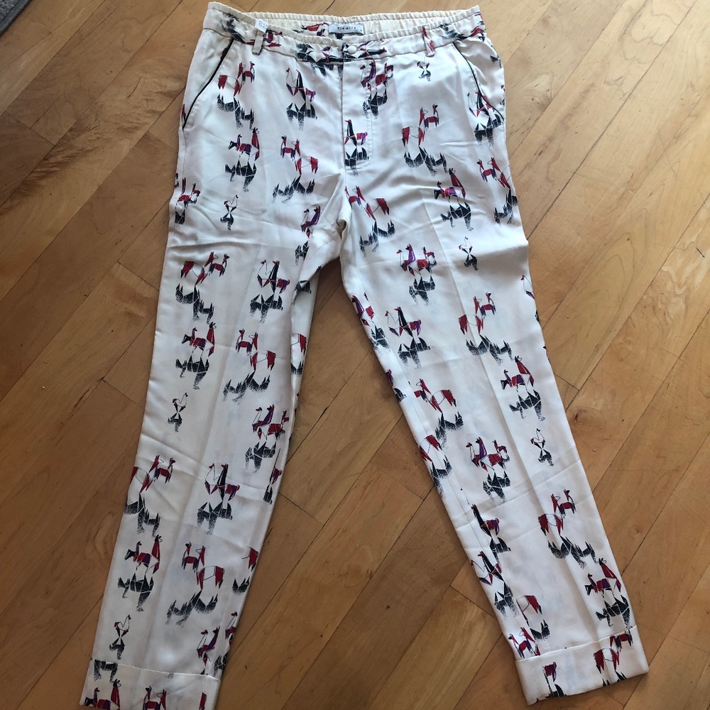 Piamita Silk PJ Pants.  I love the print